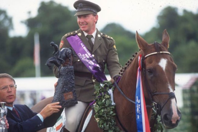 Capt. John Ledingham (IRL) & Kilbaha (ISH) - win the 1994 Hickstead Derby jump-off
