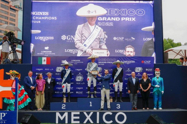 Ludger Beerbaum Claims Second Longines Global Champions Tour Grand Prix Win Of The Year In Electrifying Mexico City Presented By GNP Seguros