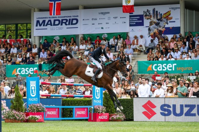 Young talent unstoppable as Gilles Thomas takes Copa S.M. El Rey - Trofeo Caser Seguros Trophy win at Longines Global Champions Tour of Madrid