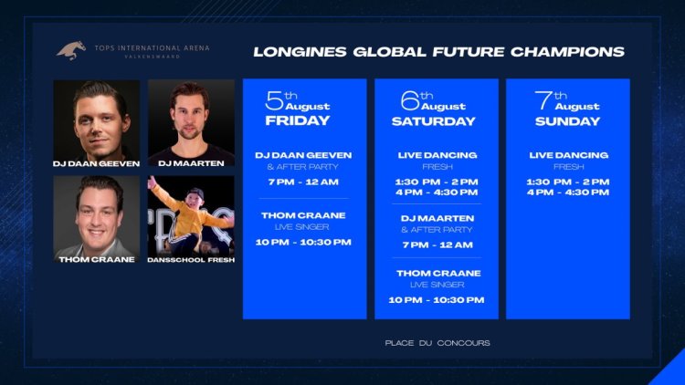 Brand new entertainment at Tops International Arena for Longines Global Future Champions Event