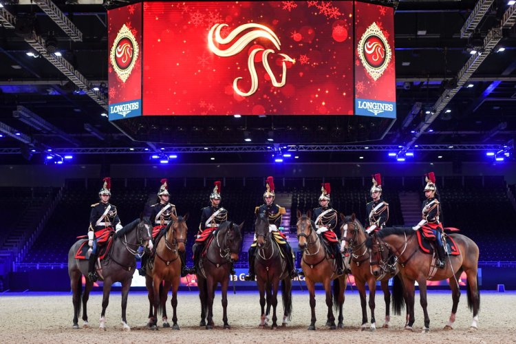 LA GARDE RÉPUBLICAINE ARRIVE IN LONDON FOR THE LONDON INTERNATIONAL HORSE SHOW 2022