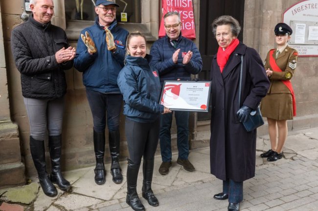 HRH The Princess Royal recognises future equestrians at Ingestre Stables