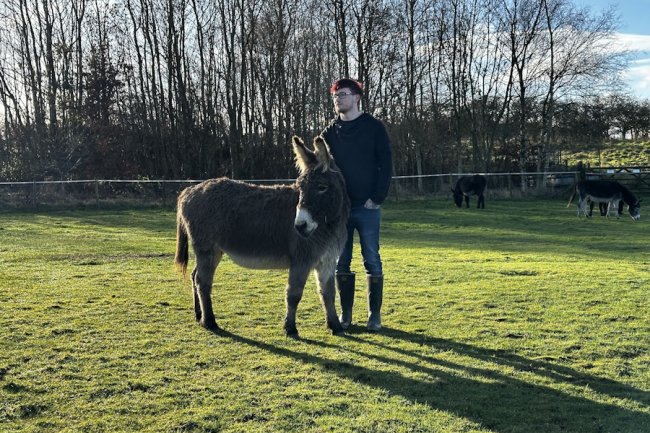 Leeds man says time with donkeys helped transform his life